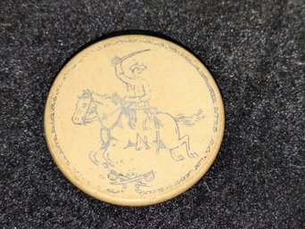 Vintage Double Sided Cavalry Wooden Token