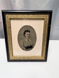 Antique Framed 1860's Woman's Portrait