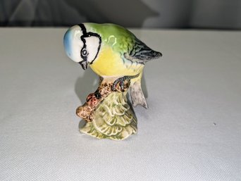 Vintage Beswick, England, Porcelain Blue Tit Bird Figurine