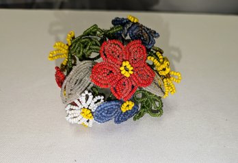 Vintage Hand Made Beaded Flower Boquet