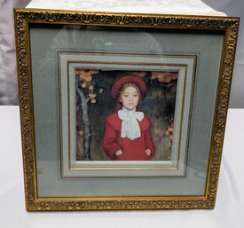 Framed  Print Of The Original Painting By Eero Jarnefelt: Leena, The Artists Daughter (1903)