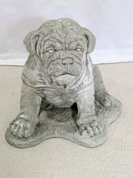 Solid Cement Bulldog Statue