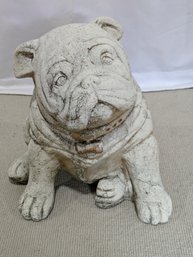 Casted Cement Bulldog Statue 2 Of 2