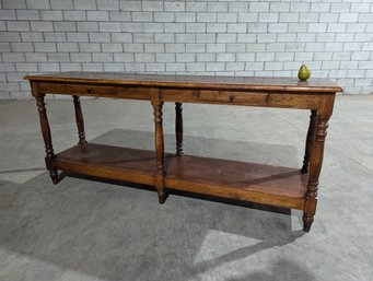 Large Two Drawer Console Table