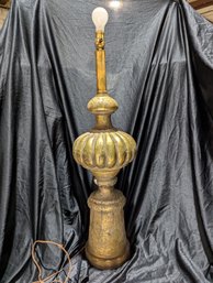 Large Gold Finished Plaster Lamp