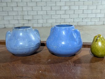 Two Glazed Stoneware Vessels