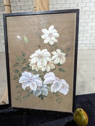 Antique Pastel On Paper Floral #15