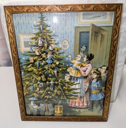 Acrylic Framed Original Page From 'Night Before Christmas'