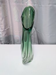 Vintage Signed Val St. Lambert MCM Handblown Vase