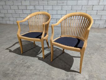 Pair Of Jack Lenor Larsen Arm Chairs