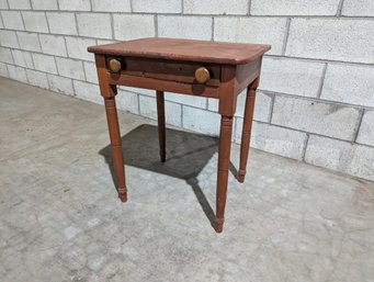 Antique One Drawer Side Table