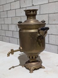 Antique Brass Russian Samovars Coffee Urn