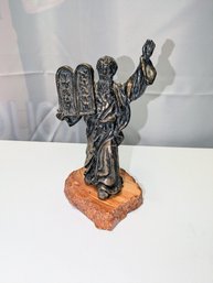 Vintage Isaac Jeheskel Israel 925 Sterling Silver Moses Statue