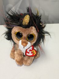 TY Beanie Boos 6.5' Ramsey The Unicorn Lion With Horn Lioncorn