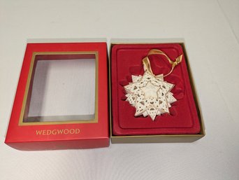 Vintage Wedgewood Pierced Puffed Dimensional Star Ornament