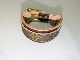 Artisan Repurposed Louis Vuitton Buckle Cuff Bracelet