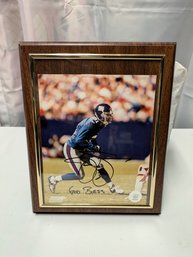 Signed NFL New York Giants #31 Tyler Nubin Photograph Framed On A Wood Plaque