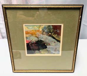 Vintage Framed, Signed, DeDe Coover (20th Century American Artist) Watercolor Painting