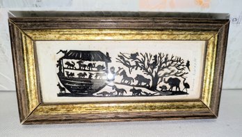 Framed Ink Drawing, Signed By Artist - 'Noahs Ark'