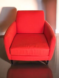 CB2 Atomic Orange Parlour Chair