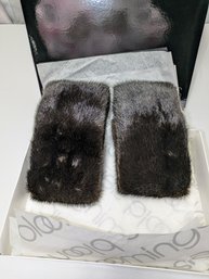 Pair Of 2 Genuine Mink Cuffs From Bloomingdales