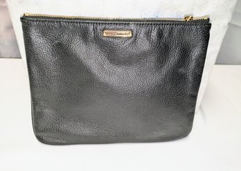 Rebecca Minkoff Black Leather Cosmetic Bag