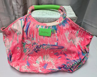 Lilly Pulitzer Tote Bag With Leather Handle