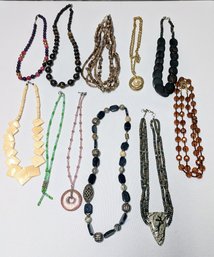 Lot Of (11) Various Costume Jewelry Necklaces