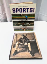 2 Hardcover  Coffee Table Sports Books - Junior Griffey On Griffey And Sports