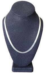 Gorgeous Vintage Canadian Sterling Silver Herringbone Necklace