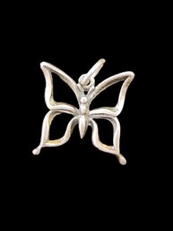 Vintage Sterling Silver Butterfly Pendant