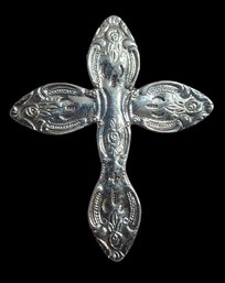 Silver Tone Cross Pendant