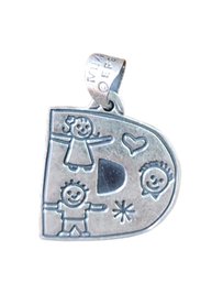 Vintage Sterling Silver Children Pendant