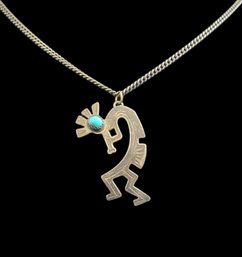 Vintage Sterling Silver Native American Kokopeli Pendant