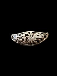 Vintage Sterling Silver Cut Out Design Ring, Size 6.5