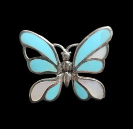 Vintage Sterling Silver Butterfly Ring, Size 7.5