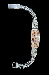 Beautiful SSP Designer Vintage Sterling Silver Junonia Bracelet