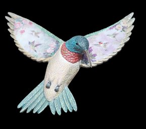 Ruby Throated Hummingbird By Lena Liu Bradford Exchange 2003