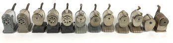 Group Of 12 Vintage Boston Hand Crank Pencil Sharpeners