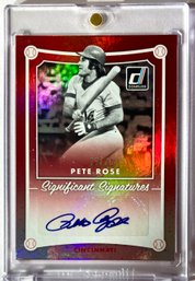 Pete Rose 2017 Panini Donruss 'Significant Signatures' Red Parallel Player Auto SSP/20