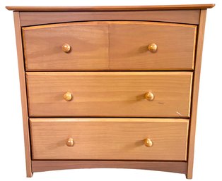 Three Drawer Wooden Dresser 33.5' X 18' X 32'