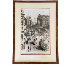 Vintage Sepia Photograph 'London, Ludgate Circus'  19.25' X 13.5'