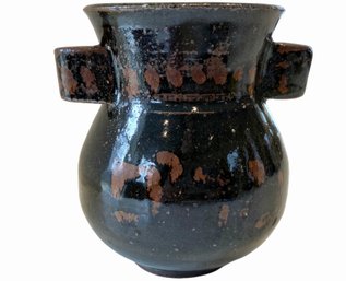 Vintage Hand Thrown Pottery Vase 5'