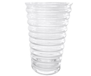 Concentric Circular Glass Vase 11'