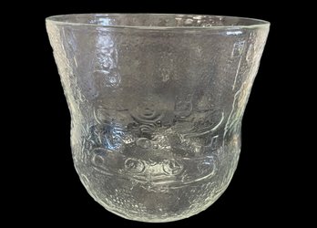MCM IIttala Of Finland Fauna Glass Vase / Ice Bowl Designed By Oiva Toikka