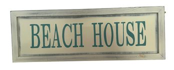 Wood Beach House Sign