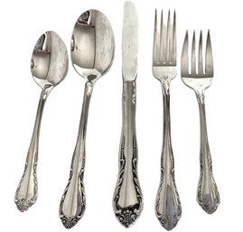 Vintage International Silver 'Banquet' Stainless Flatware Service For Ten (Plus)