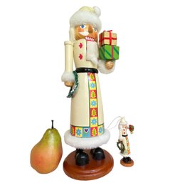 Vintage Scandinavian Style Nutcracker And Twin Ornament