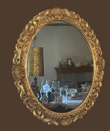 Massive Mid Century Italian Regency Gold Gilt Mirror