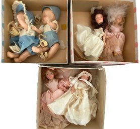 Six Vintage Nancy Ann Storybook Dolls